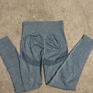 Blue High-Waisted Leggings